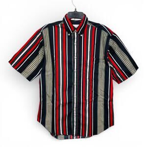 Vintage John Ashford Sport Striped Button Down Shirt - Size S - 90s Style